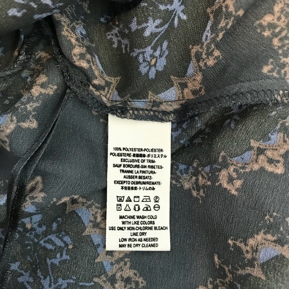 Free People long sleeve floral top size medium - Picture 5 of 5